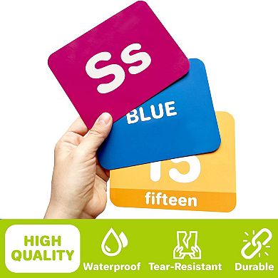 QUOKKA ABC Learning Flash Cards for Toddlers 2-4 Years Old 120 Realistic Flashcards for Kids