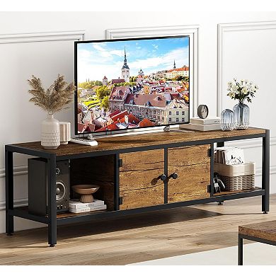 Modern TV Stands for Larger TVs, Storage Cabinet & Adjustable Feet