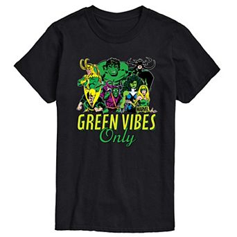 Men's Marvel Green Vibes Only Graphic Tee