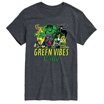 Men's Marvel Green Vibes Only Graphic Tee