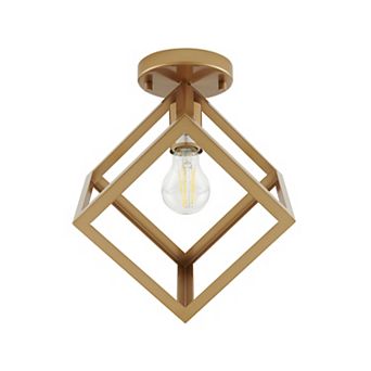 Sunset 11.2 in 1 Light Gold Ceiling Lamp Fixture
