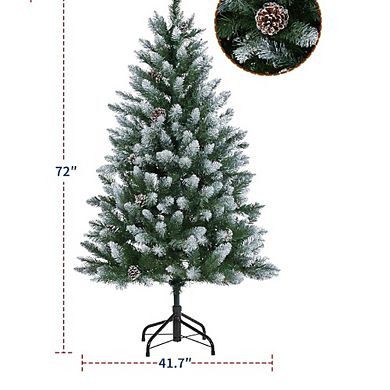 Artificial Christmas Tree with Realistic PVC Needle Branches, Easy Assembly