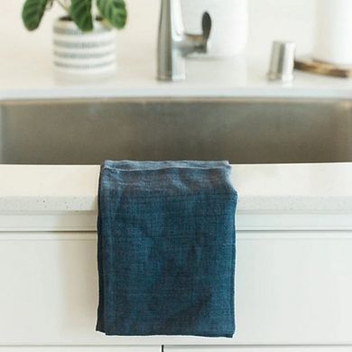 Stone Washed Linen Tea Towel