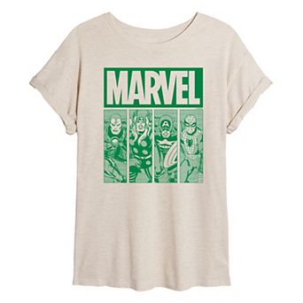 Juniors' Marvel St. Patrick's Oversized Tee