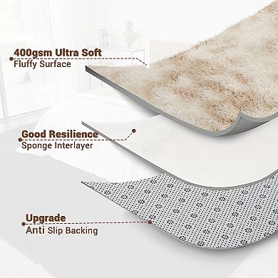 Fluffy Plush Shaggy Rug for Living Room Furry Fur Non Shedding Rug for Bedroom Playroom