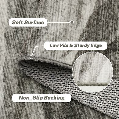 Area Rug Abstract Machine Washable Rug Abstract Carpet Stain Resistant Non-Slip Accent Rug