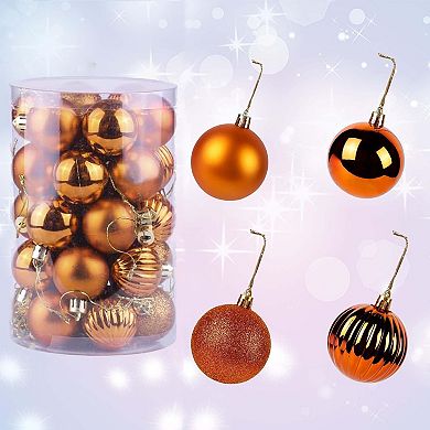34 PCS Shatterproof Christmas Ball Ornaments Set, Bulk Xmas Tree Decor for Holiday, Wedding & Party