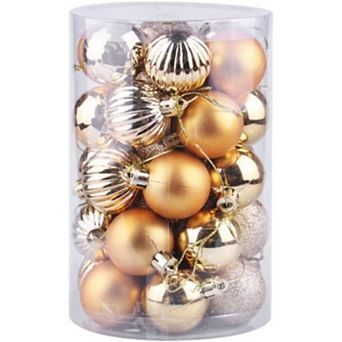 34 pc Shatterproof Christmas Ball Ornaments Set, Bulk Xmas Tree Decor for Holiday, Wedding & Party