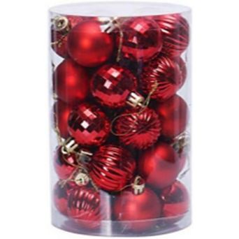34 pc Shatterproof Christmas Ball Ornaments Set, Bulk Xmas Tree Decor for Holiday, Wedding & Party