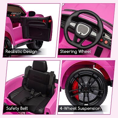 Electric Ride-On Car for Kids - 12V 4.5AH, Dual Drive, Speed 1.2-2.2 Mph, Bluetooth Connectivity