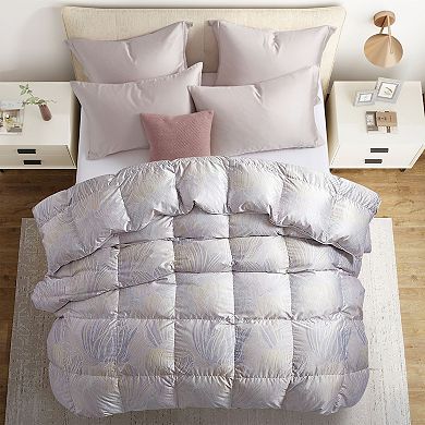 Puredown All Season Silk Covered 93% White Goose Down Comforter