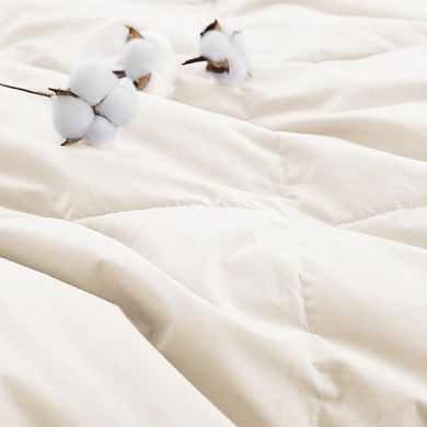Puredown Lightweight 100% Cotton Down & Feather Comforter