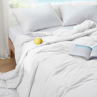 Puredown Lightweight 100% Cotton Down & Feather Comforter