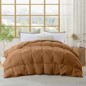 Puredown All Season Organic Cotton Down & Feather Comforter