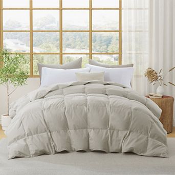 Puredown All Season Organic Cotton Down & Feather Comforter