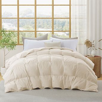 Puredown All Season Organic Cotton Down & Feather Comforter
