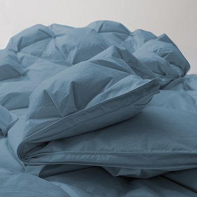 Puredown All Season 100% Cotton Puff Down Comforter
