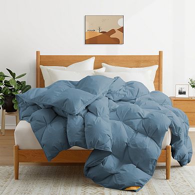 Puredown All Season 100% Cotton Puff Down Comforter