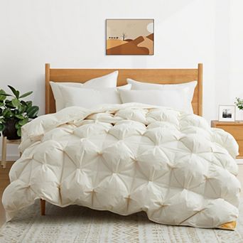 Puredown All Season 100% Cotton Puff Down Comforter