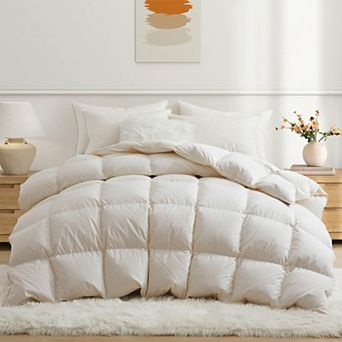 Puredown 100% Cotton 90% Down Comforter for Winter