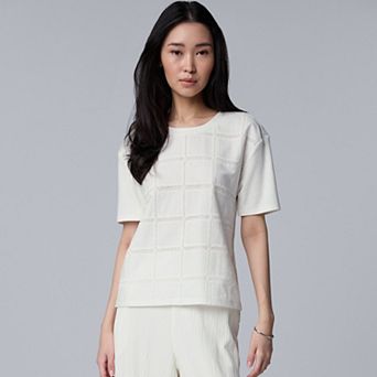 Women's Simply Vera Vera Wang Crochet Front Top