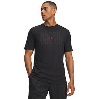 Big & Tall Under Armour Mesh Wordmark Short Sleeve Graphic Tee