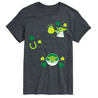 Men's Star Wars The Mandalorian Grogu St. Patrick's Day Icons Graphic Tee