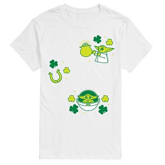 Men's Star Wars The Mandalorian Grogu St. Patrick's Day Icons Graphic Tee