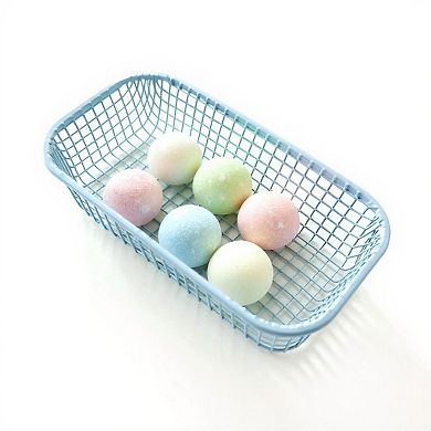 2-Piece Rectangular Mesh Storage Basket Set with Open Grid Design