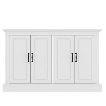 Whisen 55-75 Gallon Fish Tank Stand with Power Outlet, Aquarium Stand with 4 Cabinets