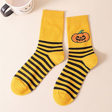 Women's 6-Pair Halloween Themed Crew Socks