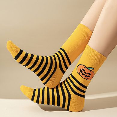 Women's 6-Pair Halloween Themed Crew Socks