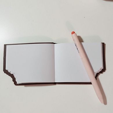 3-Piece Chocolate Bar Notebook Set with Realistic Design and Bite-Edge Detail 80 Pages