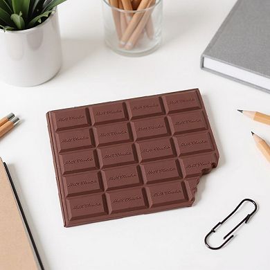3-Piece Chocolate Bar Notebook Set with Realistic Design and Bite-Edge Detail 80 Pages
