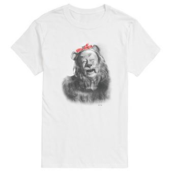 Men's The Wizard Of Oz Cowardly Lion Portrait Graphic Tee