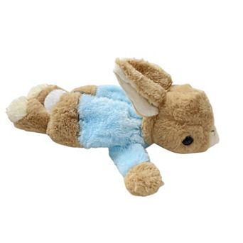 Plush Bunny Pencil Case with Soft Fleece Texture and Zipper Storage Compartment 9.8x3x3 in