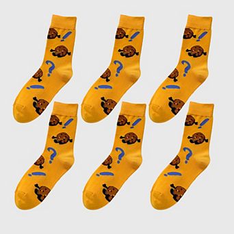 Women's 6-Pair Food-Themed Crew Socks