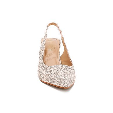 London Rag Faina Women's Pointed Toe Kitten Heel Pumps