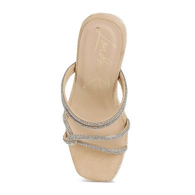London Rag Enocha Women's Wedge Slip-On Embellished Espadrilles