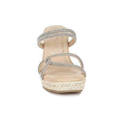 London Rag Enocha Women's Wedge Slip-On Embellished Espadrilles
