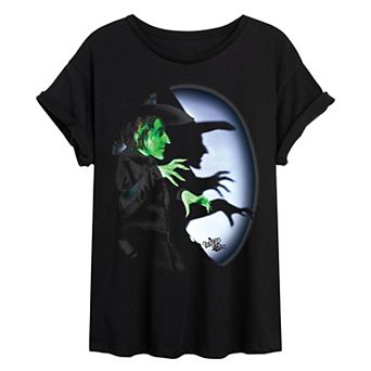 Juniors' The Wizard Of Oz Wicked Witch Of The West Oversized Tee