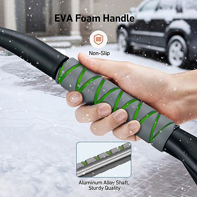 AstroAI 2 Pack 27" Snow Brush and Ice Scraper for Cars, Trucks, SUVs