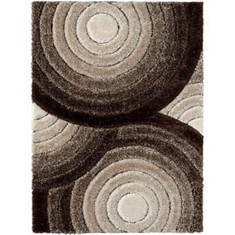 Luxe Weavers Shag Geometric Area Rug, Modern, Stain Resistant Indoor Rugs for Bedroom, Living Room