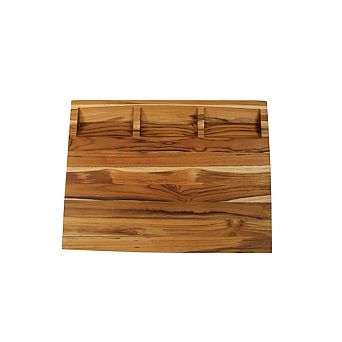 EcoDecors, Reversible FSC Certified Edge Grain Teak Cutting Board 20" x 15"