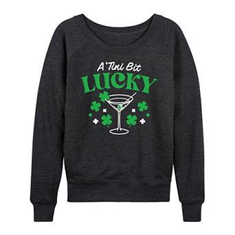 Women's A 'Tini Bit Lucky French Terry Long Sleeve Tee