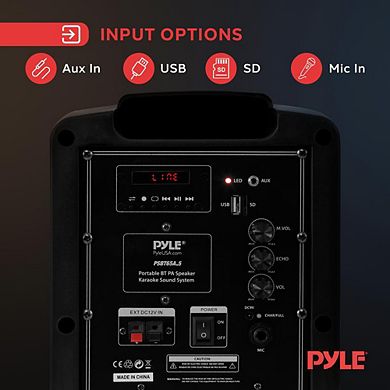 Pyle Bluetooth Karaoke PA Speaker