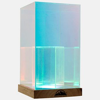 Himalayan Glow Acrylic Display Lamp with USB, LED Night Light for Bedroom, Office
