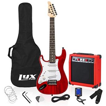 LyxPro Left-Hand 36" Electric Guitar Kit for Kids w/ Amp, Picks, Strap, Tuner, Cable & Bag
