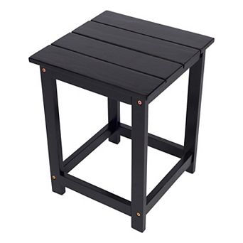 Shine Company Modern Outdoor Square Adirondack Side Table