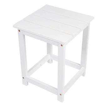 Shine Company Modern Outdoor Square Adirondack Side Table